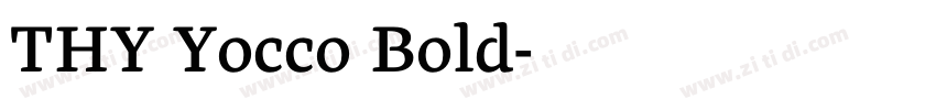 TRY Yocco Bold字体转换